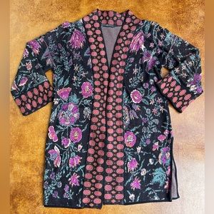 Peruvian connection floral bloomsbury cardigan